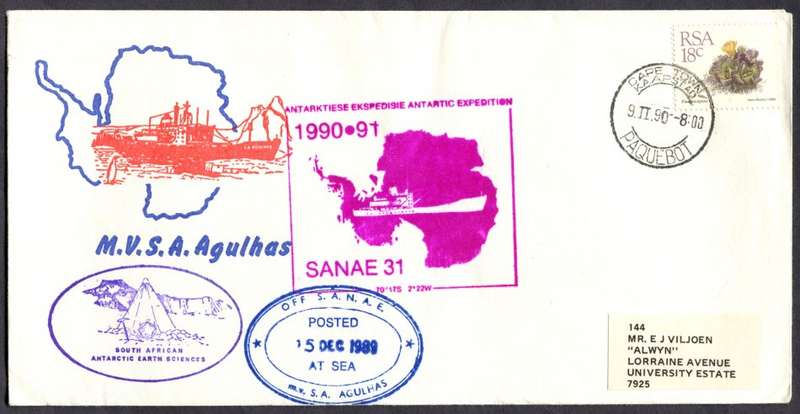 RSA - Cover Posted at Sea
