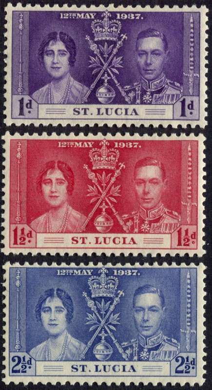 St. Lucia - 1937 Coronation - MM