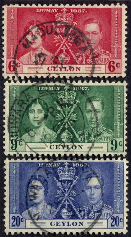 Ceylon - 1937 Coronation - Used