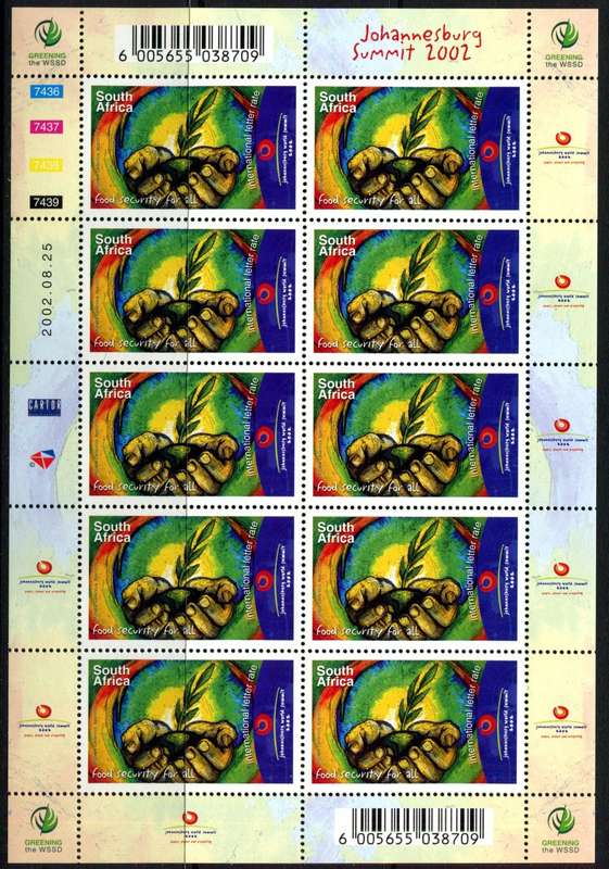 RSA - Set of 3 Full Sheets - 2002 - MNH
