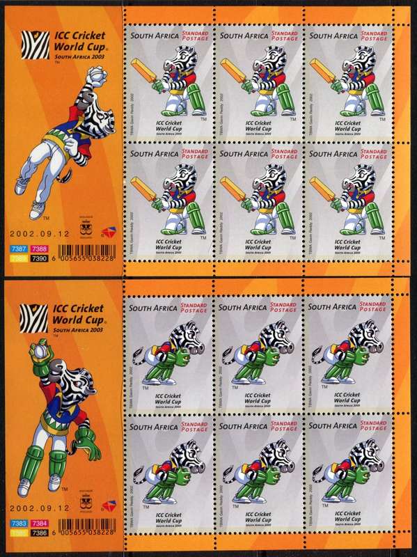 RSA - Set of 6 Full Sheets - 2002 - MNH