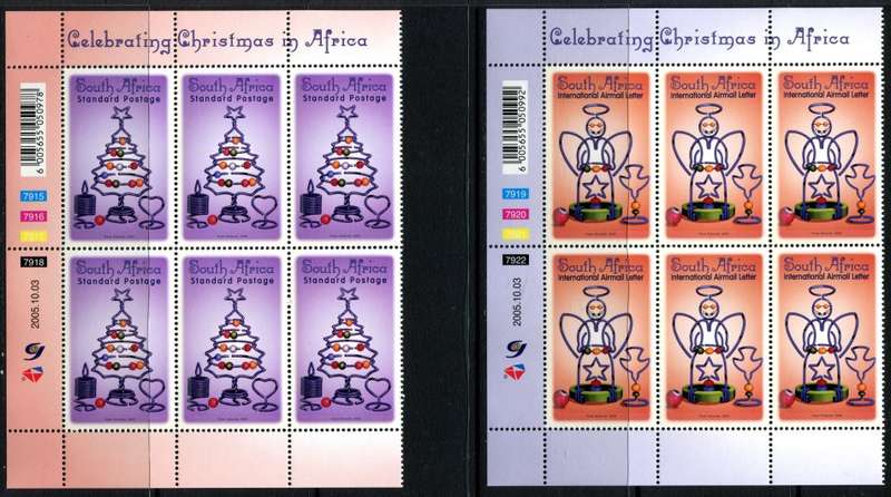 RSA - Set of 2 Control Blocks of 6 - 2005 - MNH