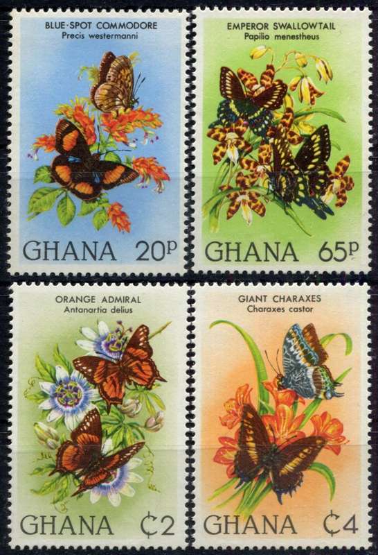 Ghana - Butterflies - 1982 - MNH
