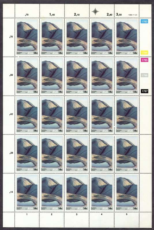 RSA - Set of 4 Full Sheets - 1986 - MNH