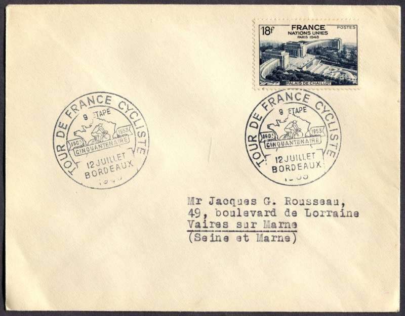 France - Sport - Tour De France - Cover - 1953