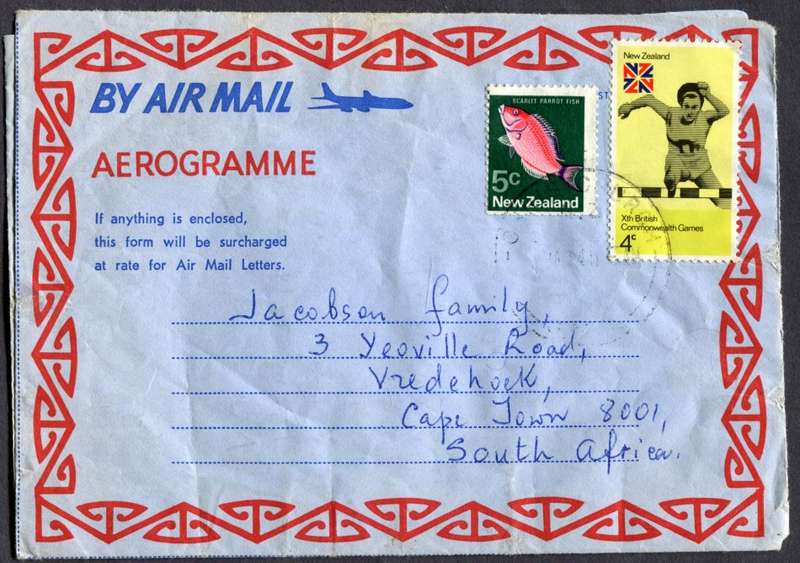 New Zealand - Sport - Aerogram