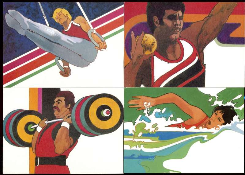 USA - Sport - 4 Un-serviced Maxi-Post Cards
