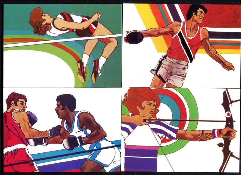 USA - Sport - 4 Un-serviced Maxi-Post Cards