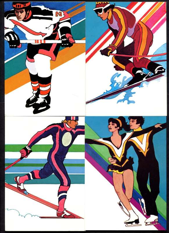 USA - Sport - 4 Un-serviced Maxi-Post Cards