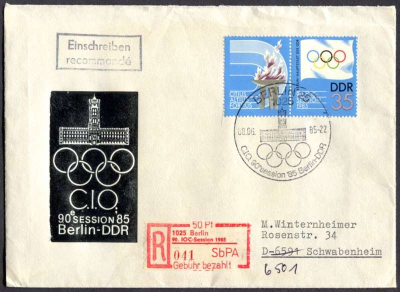 Germany/DDR - Sport - Cover