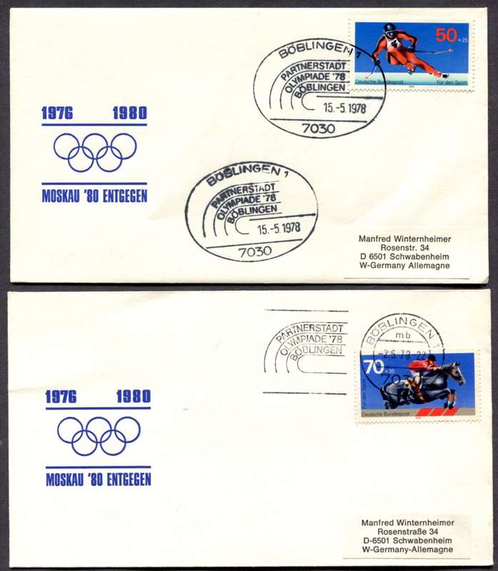 Germany/Federal - Sport - 2 Covers