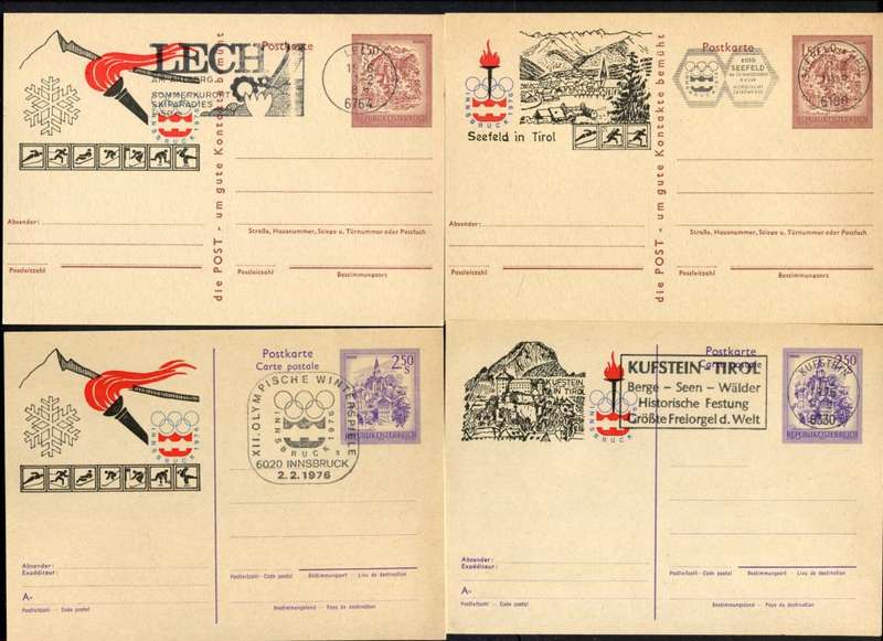 Austria - Sport - 4 Post Cards