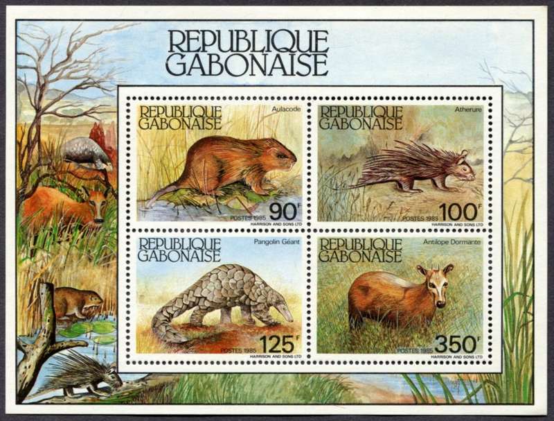 Gabon - Animals - Miniature Sheet - 1985 - MNH