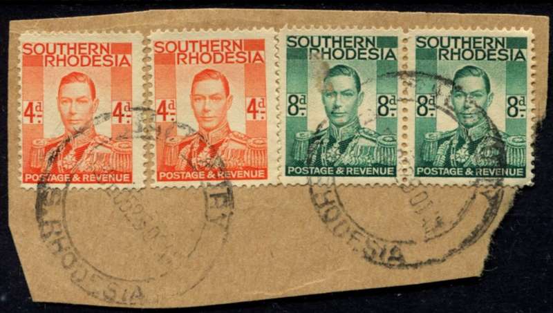 Southern Rhodesia - Used on Piece