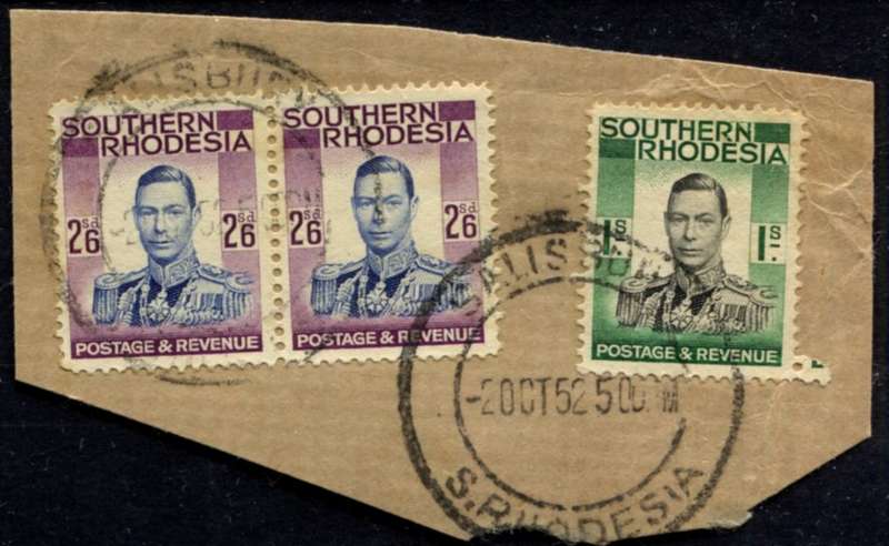 Southern Rhodesia - Used on Piece