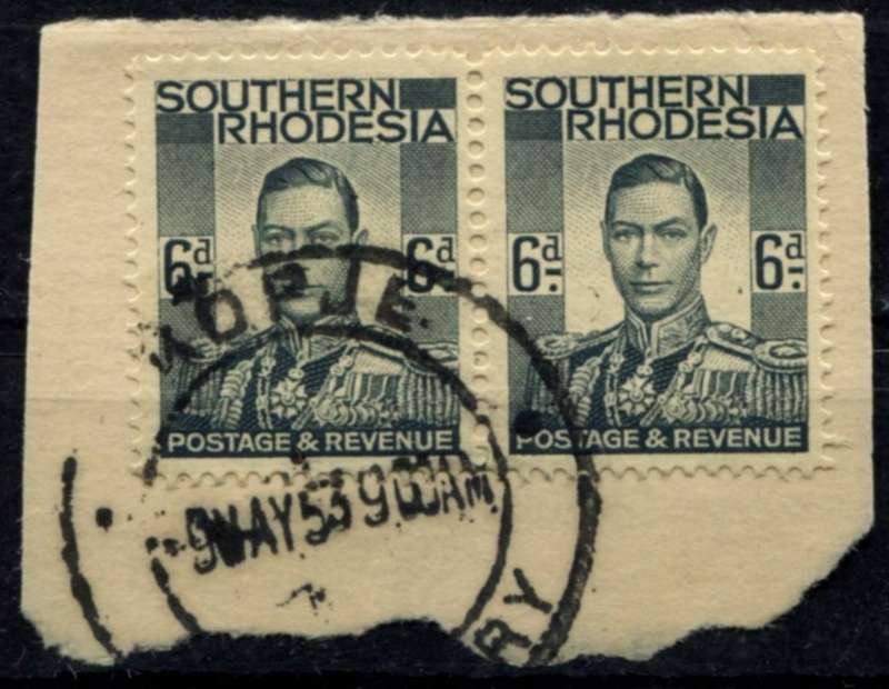Southern Rhodesia - Used on Piece