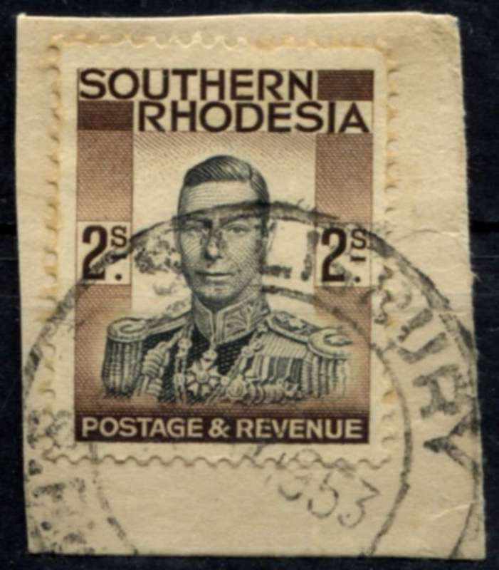 Southern Rhodesia - Used on Piece