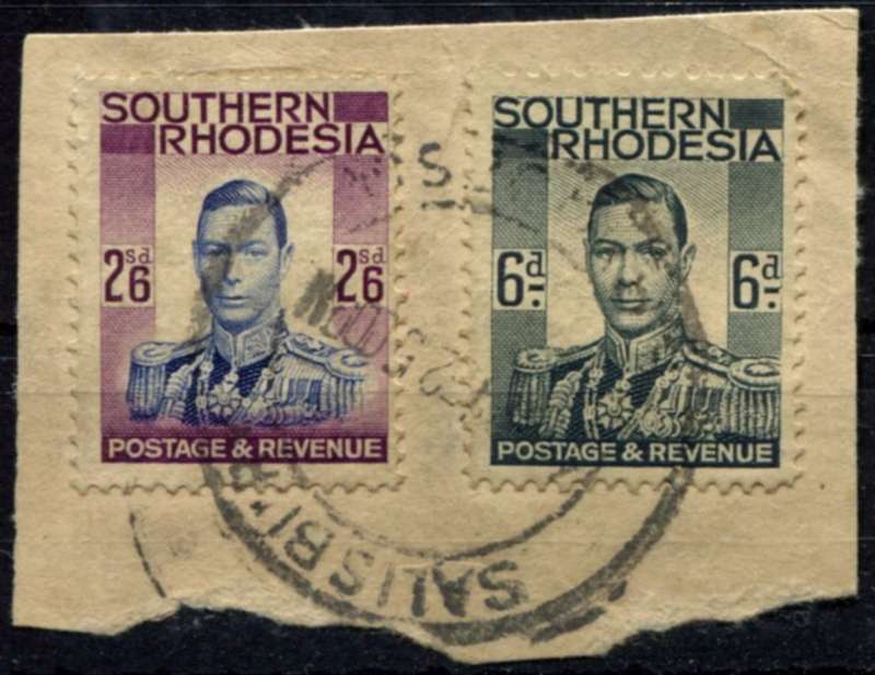 Southern Rhodesia - Used on Piece