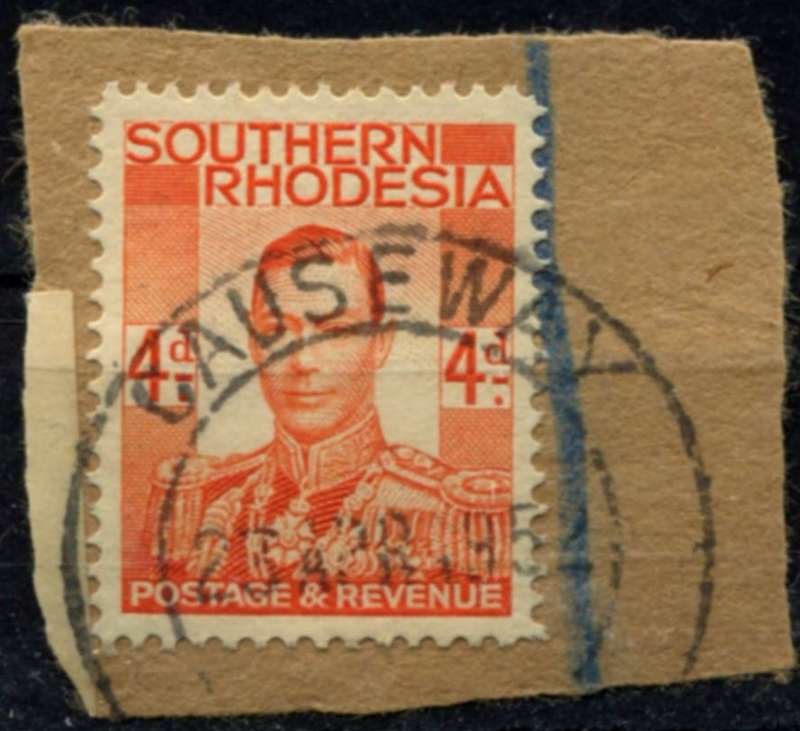 Southern Rhodesia - Used on Piece