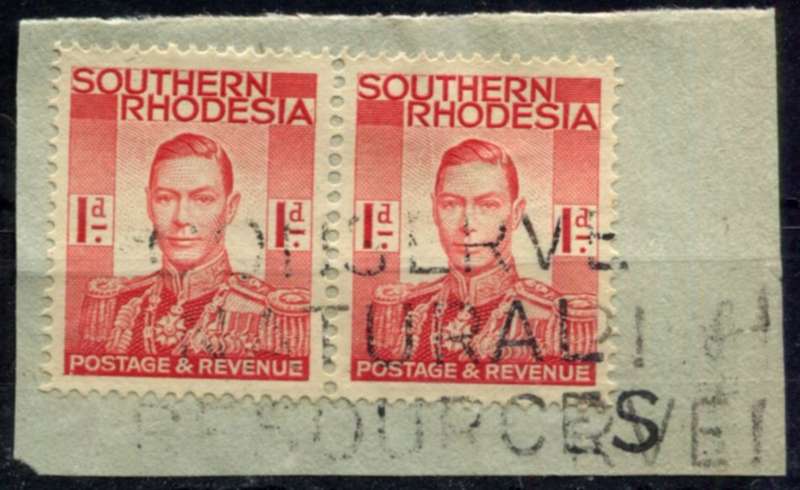 Southern Rhodesia - Used on Piece