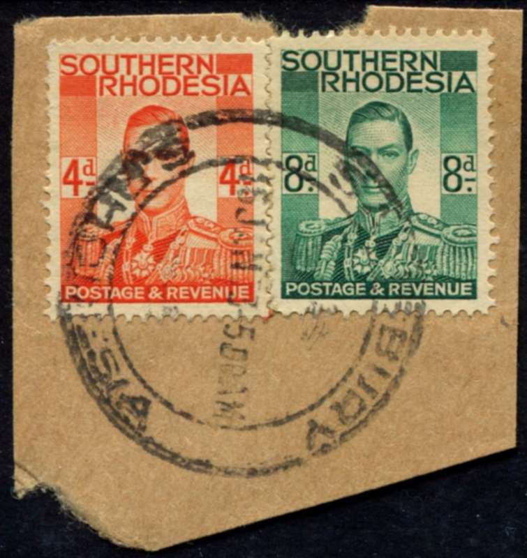 Southern Rhodesia - Used on Piece