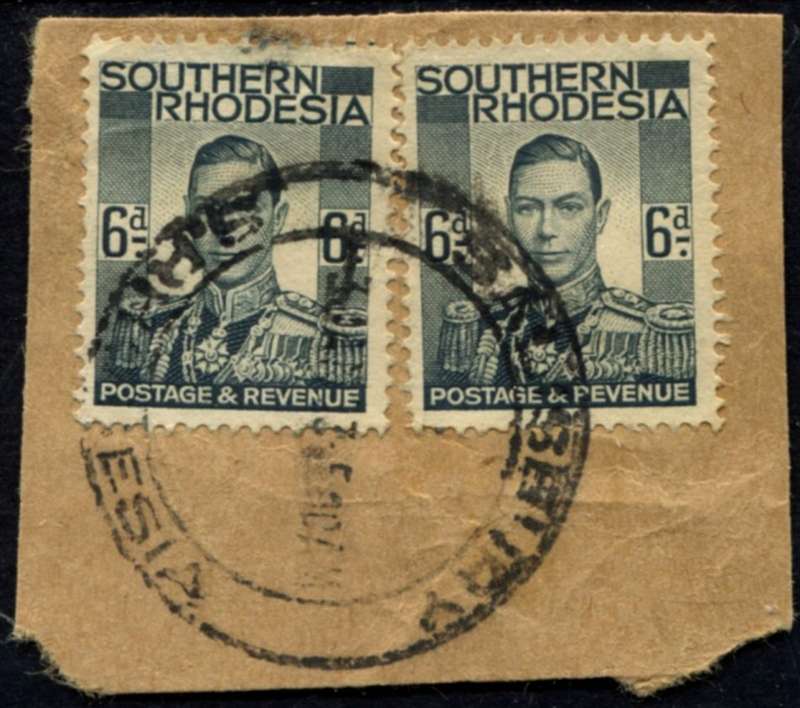 Southern Rhodesia - Used on Piece