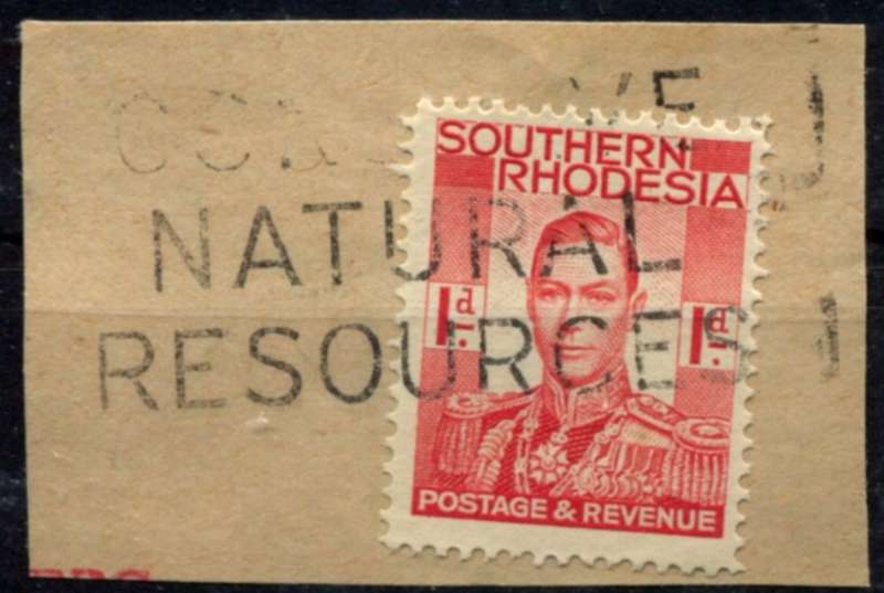 Southern Rhodesia - Used on Piece