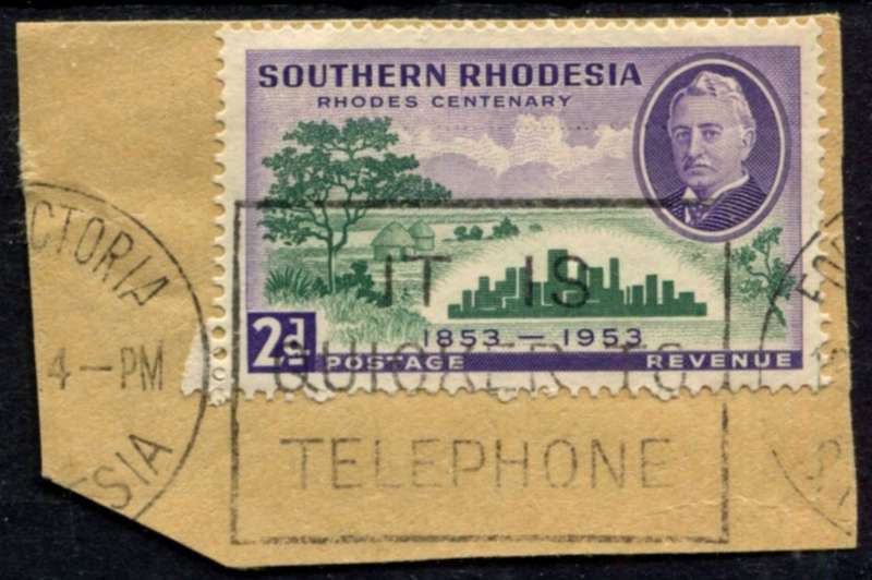 Southern Rhodesia - Used on Piece