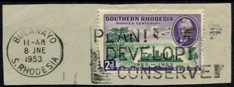 Southern Rhodesia - Used on Piece