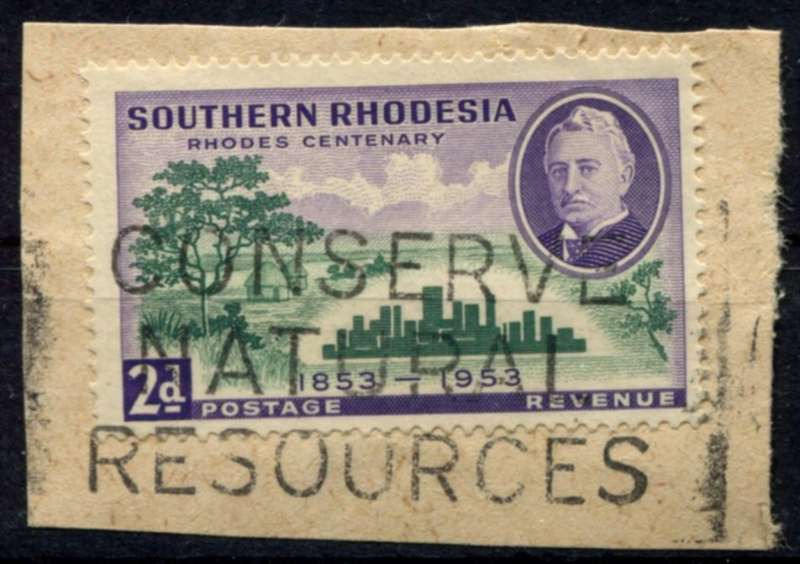 Southern Rhodesia - Used on Piece