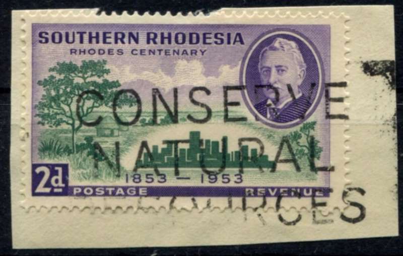 Southern Rhodesia - Used on Piece