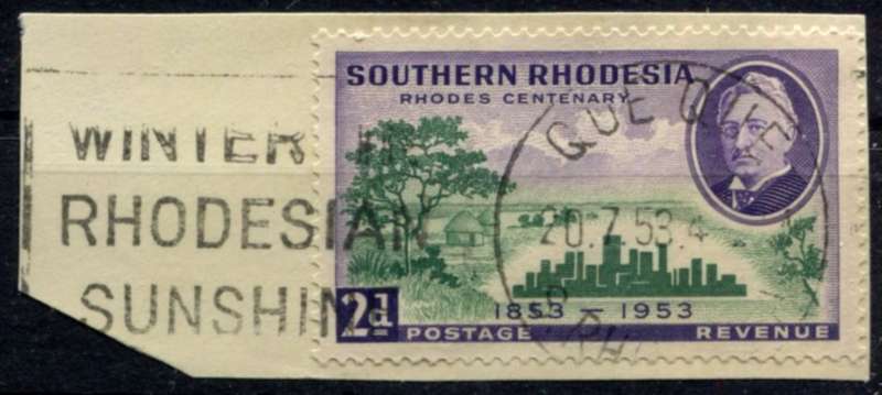Southern Rhodesia - Used on Piece