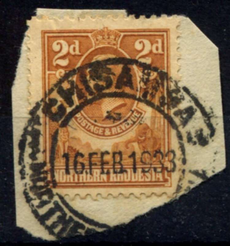 Northern Rhodesia - Used on Piece
