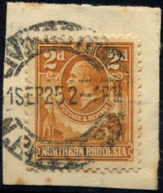 Northern Rhodesia - Used on Piece