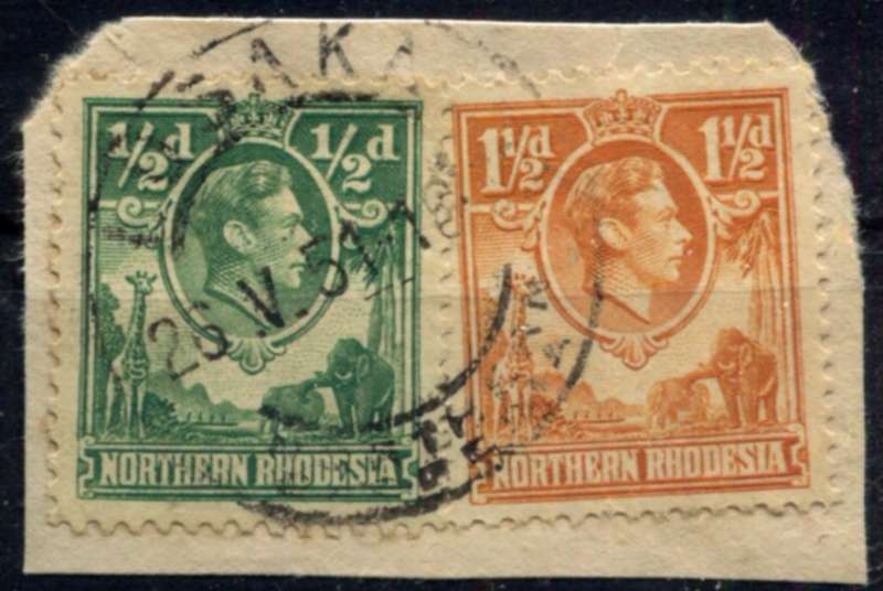 Northern Rhodesia - Used on Piece