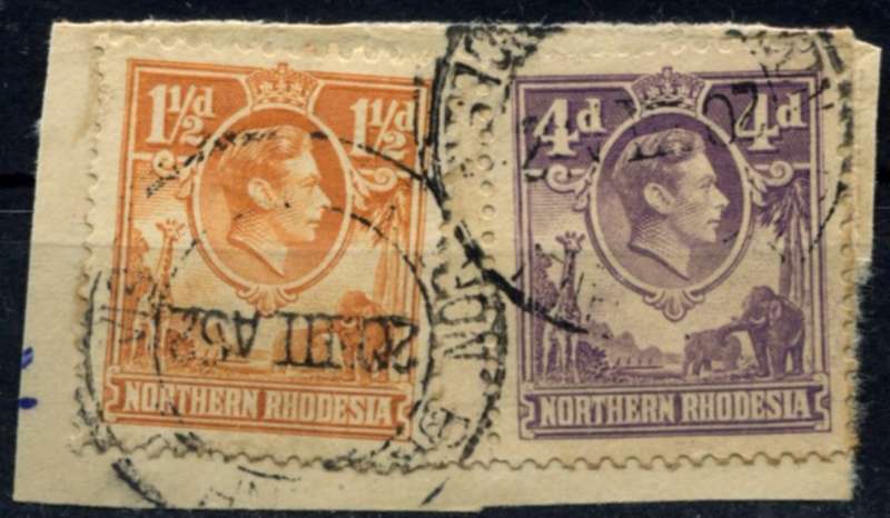 Northern Rhodesia - Used on Piece