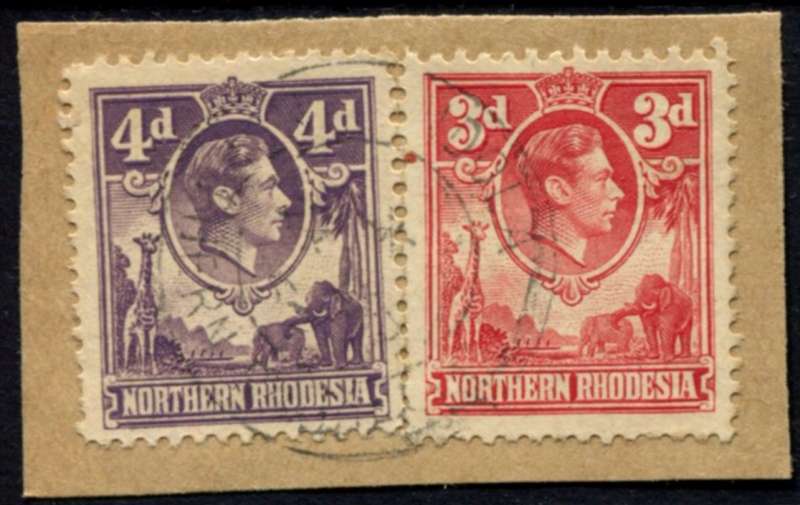 Northern Rhodesia - Used on Piece