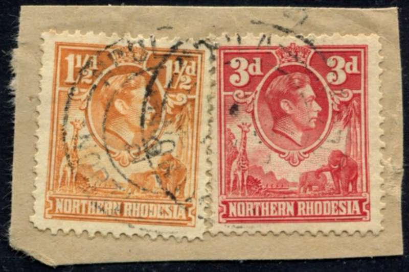 Northern Rhodesia - Used on Piece