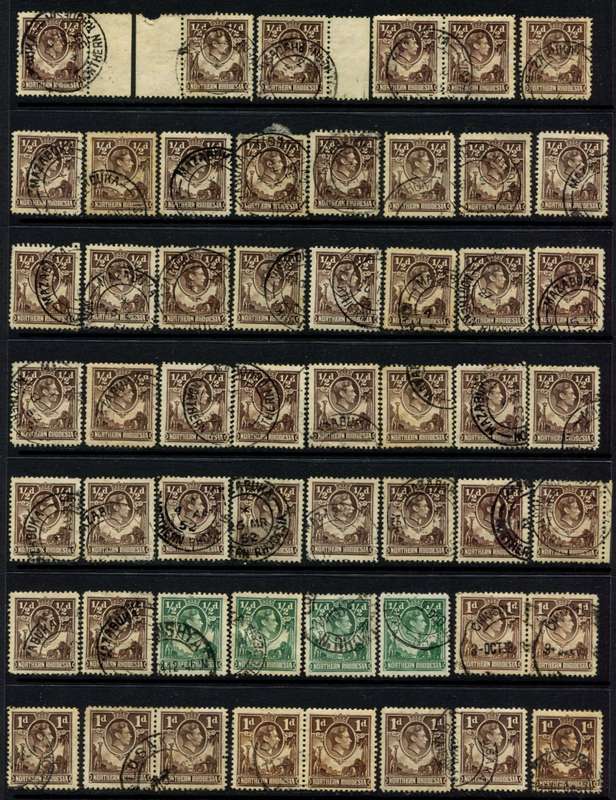 Northern Rhodesia - Bulk Lot of 216 Stamps - Used