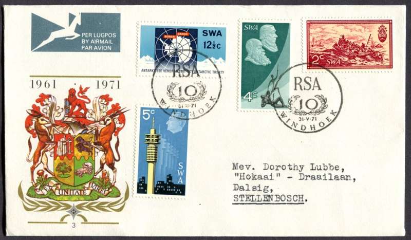 SWA - FDC - No 3 - 1971