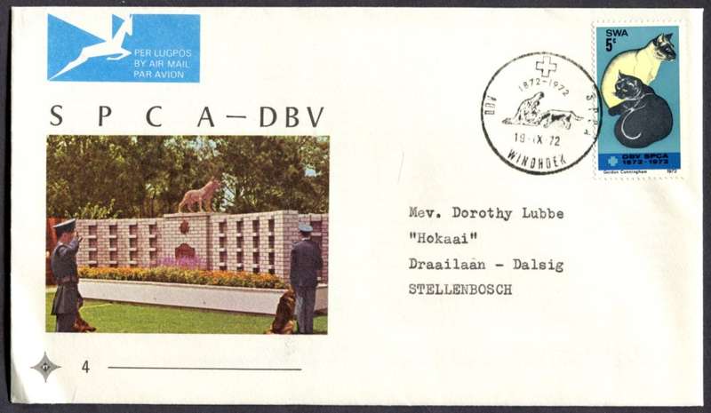 SWA - FDC - No 4 - 1972