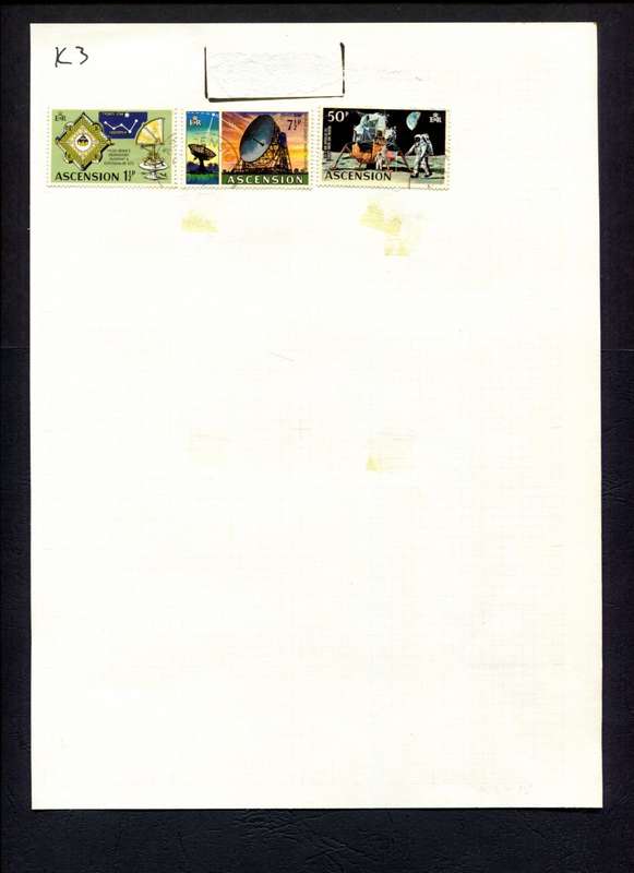 Ascension - 3 Stamps Mounted (Hinged) On Album Page