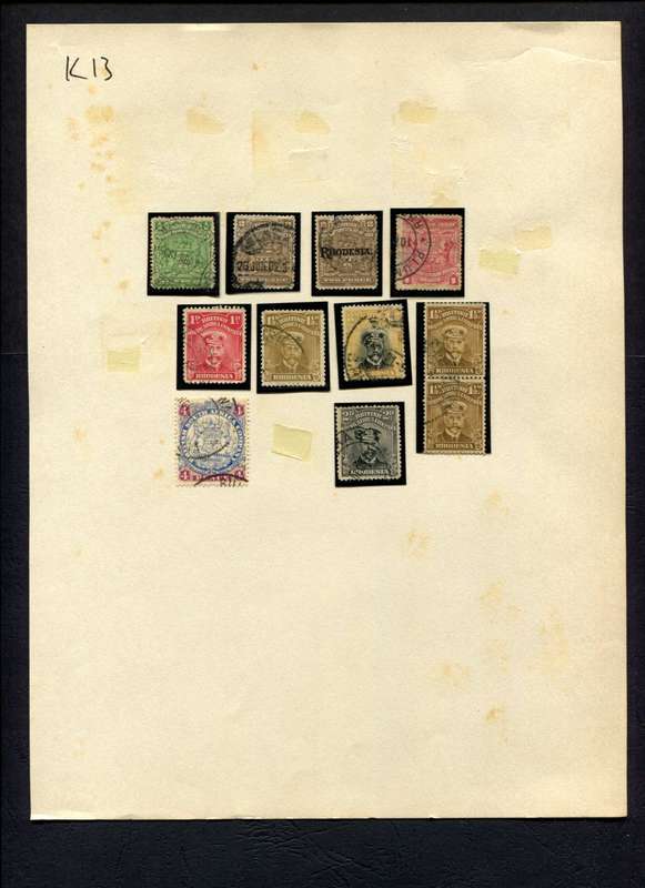 BSAC - 11 Stamps Mounted (Hinged) On Album Page