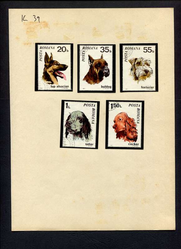 Romania - 5 Stamps Mounted (Hinged) On Album Page