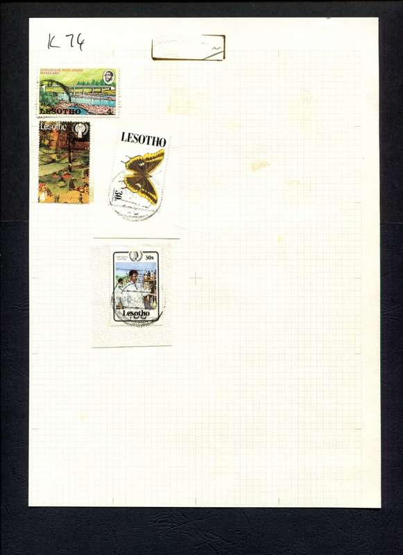 Lesotho - 4 Stamps Mounted (Hinged) On Album Page