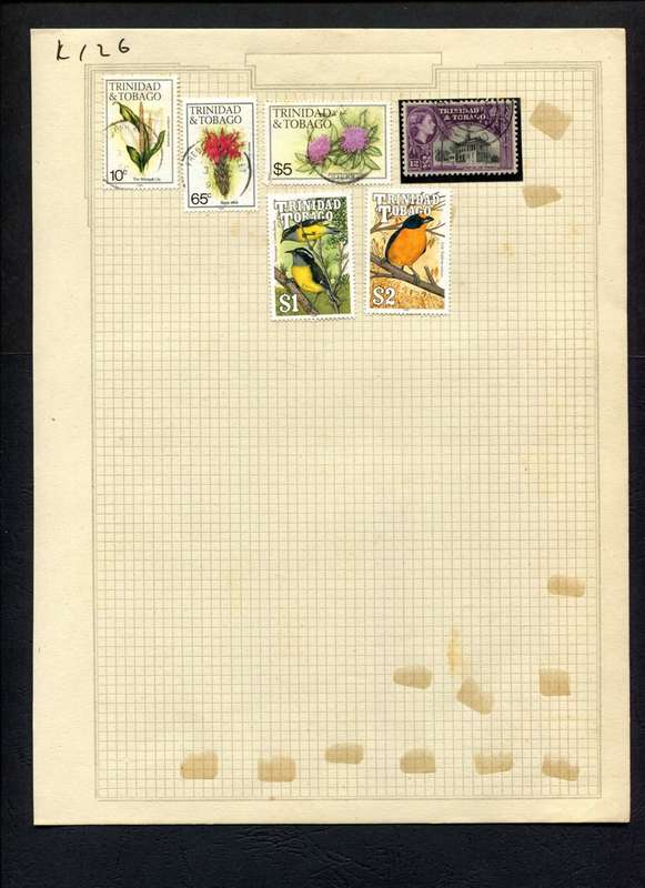 Trinidad and Tobago - 6 Stamps Mounted (Hinged) On Album Page