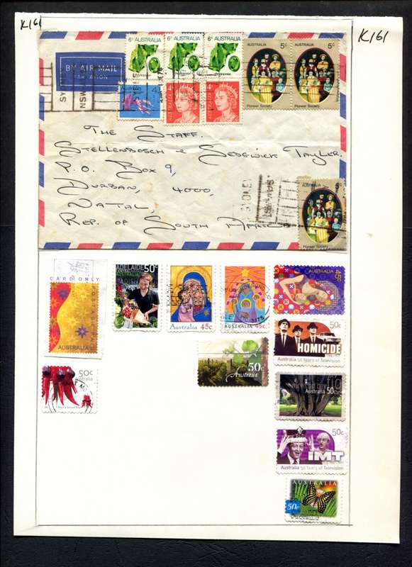 Australia - 20 Stamps Mounted (Hinged) On Album Page