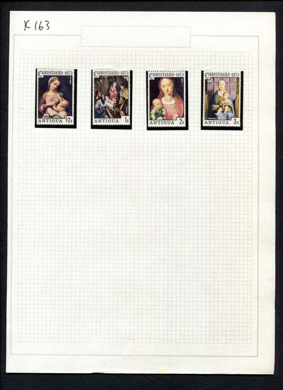 Antigua - 4 Stamps Mounted (Hinged) On Album Page