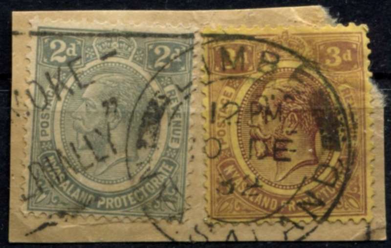 Nyasaland - Used On Piece
