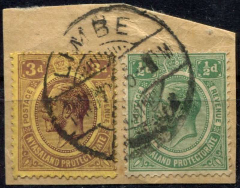 Nyasaland - Used On Piece